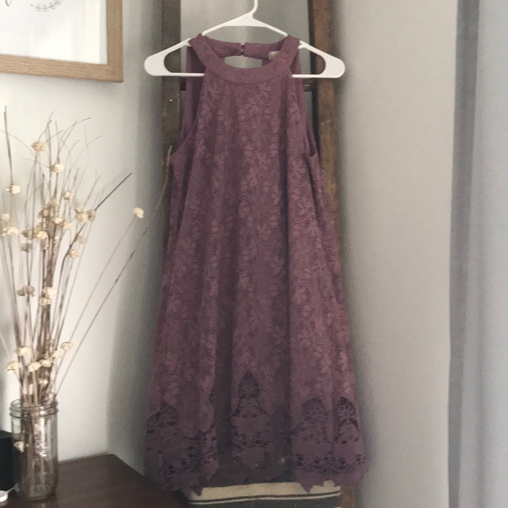 Muave lace dress